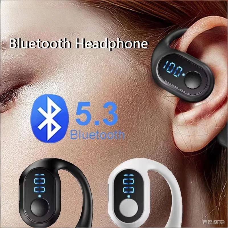 New 5.3 Bluetooth Headphone Digital Display TWS Wireless Ear Earphone Hifi Stereo Noise Reduction Headset Waterproof Earbud