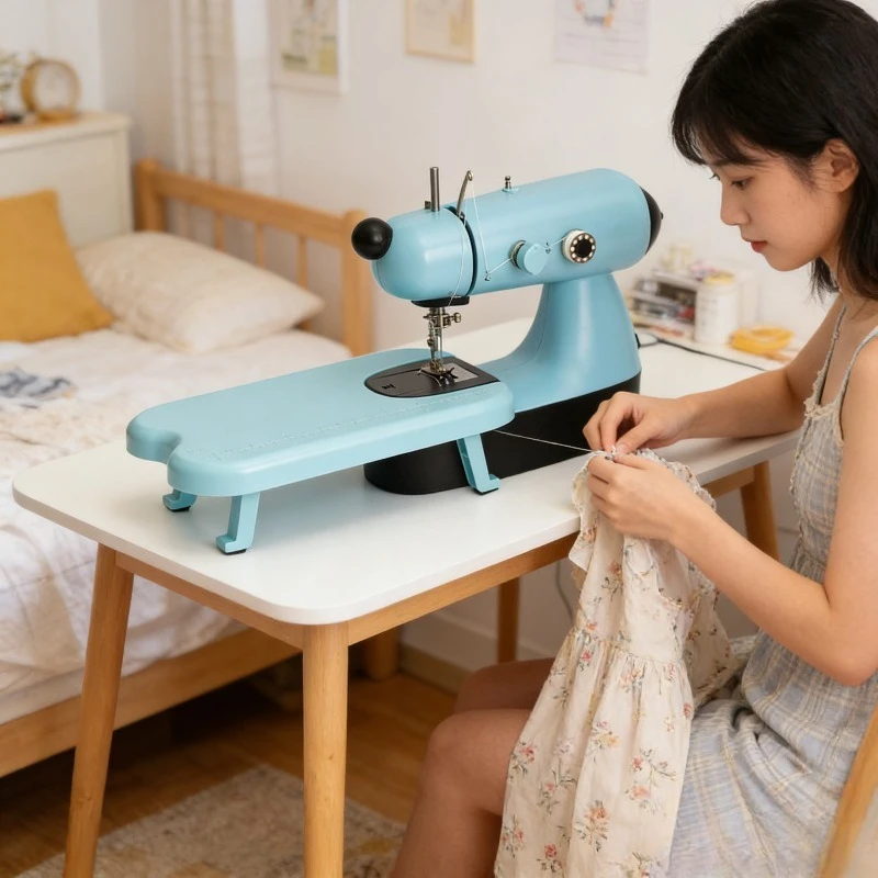 Sewing Machine New Household Mini Electric Sewing Tool Entry Level DIY Portable Tailor Equipment For Home Craft Stitching Use
