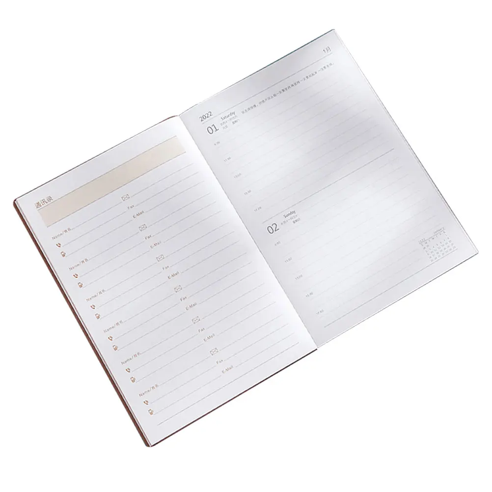 

2022 Schedule Book Time Management Notepad Office Planner Agenda Notebook Portable Daily Planner Cover Teacher