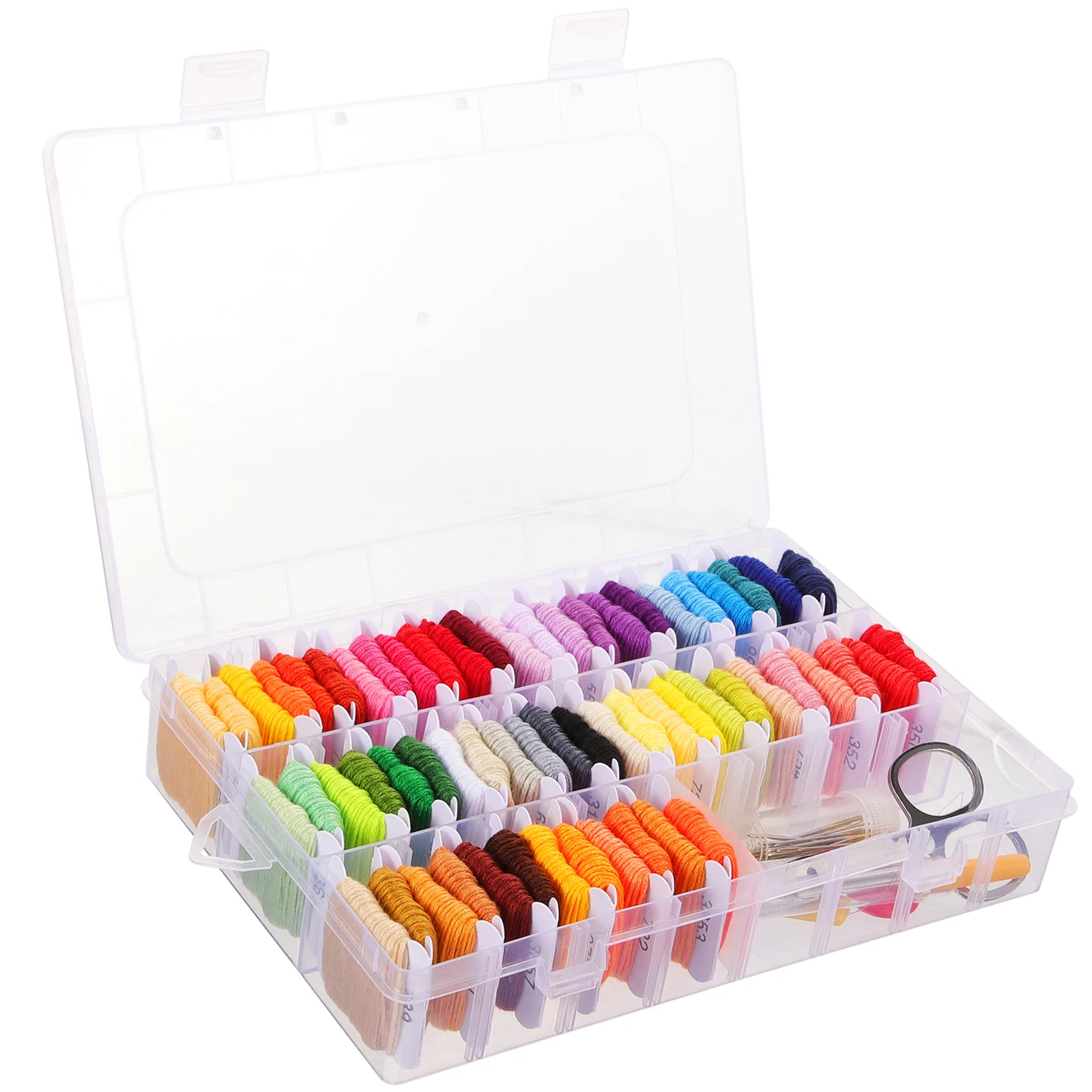 

1Set Convenient Embroidery Floss Kit Multifunction Sewing Threads for Machine Home Handcrafts Relaxing Fun Practical Gift