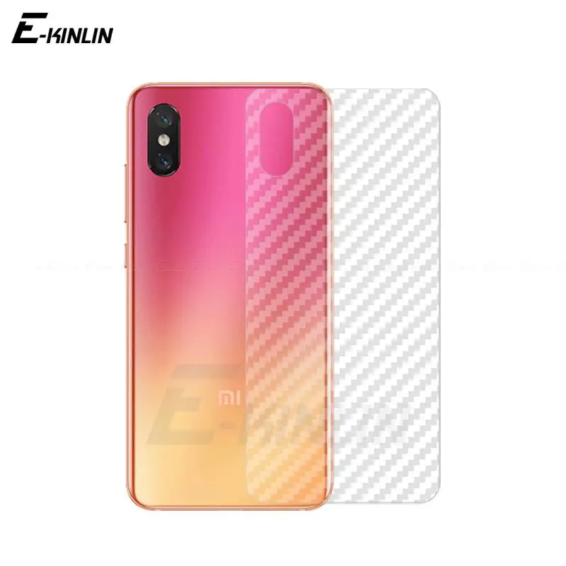 5pcs Clear Soft 3D Carbon Fiber Guard Back Film For XiaoMi Mi A3 Mix 2 3 4 8 Lite Pro Rear Screen Protector Not Tempered Glass