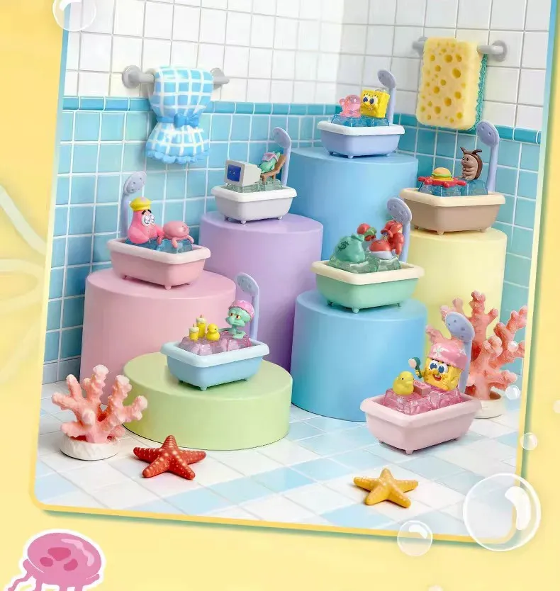 Original Spongebob-Schlüsselanhänger-Merchandise, filmthemenbezogene Plüschfiguren und Überraschungsboxen von Herr Krabs und Thaddäus. – Detail 3