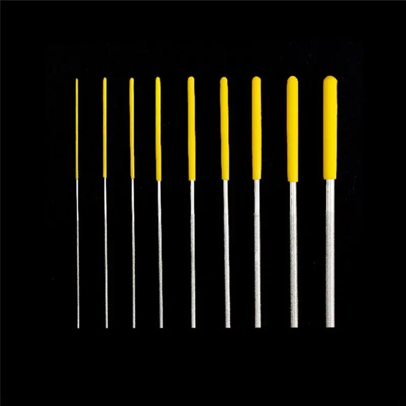 AS94-Diamond Cylindrical File 1/1.2/1.5/1.7/2.2/2.8/3.3/3.8/4.8/5.8Mm For Jade Stone/Wood/Porcelain/Metal Grinding And Filing To