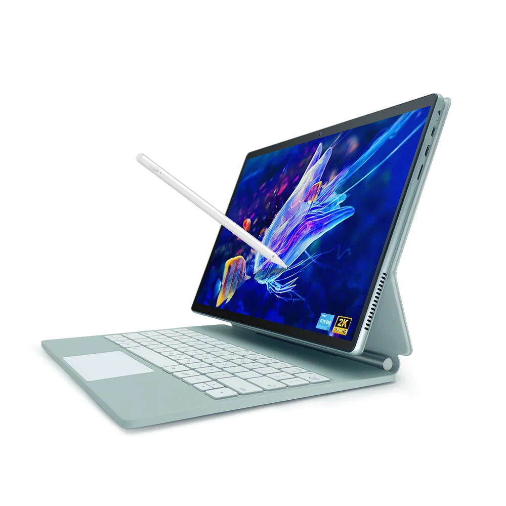 تابلت وكمبيوتر لوحي وكمبيوتر محمول مقاس 13 بوصة 2 في 1 شاشة لمس Intel N5095 لأجهزة الكمبيوتر اللوحية التعليمية للأعمال مع أجهزة كمبيوتر محمولة قابلة للفصل