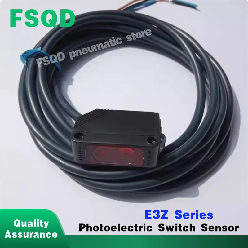1pc E3Z-D61 E3Z-D82 E3Z-R62 E3Z-T61 E3Z- R81 E3Z-R61 E3Z-D81 E3Z-D62 E3Z-T82 Photoelectric Switch Reflection Sensor E3Z Series