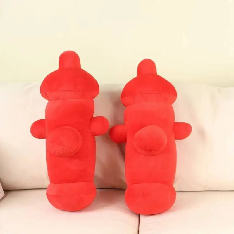 Cool Realistic Red Fire Hydrant Plush Toys Cozy Stuffed Throw Pillow Funny Children Game Props Creative Home Party Decor