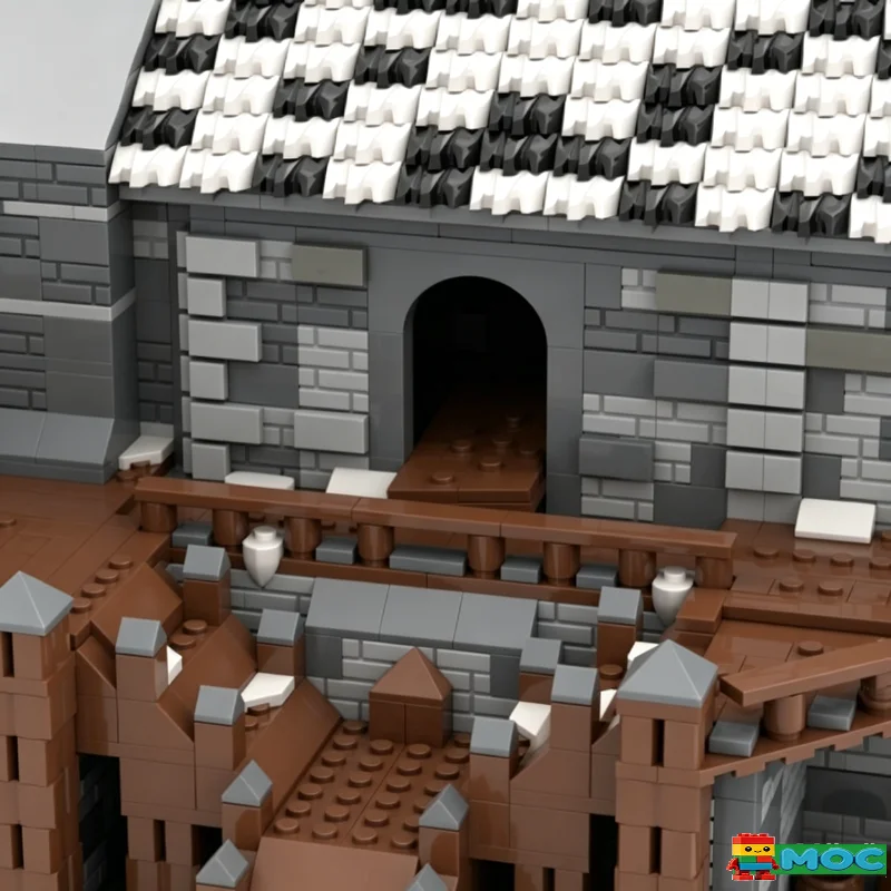 4142PCS Medieval Winter Castle MOC Model Custom Puzzle Educational Assembly Toy Birthday Christmas Gift For Collection Display 6