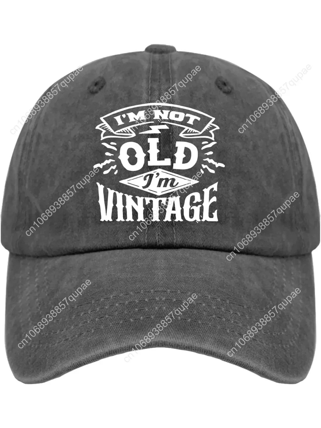

I'm Not Old I'm Vintage Funny Retirement Birthday Gifts for Men Vintage Cap Camping Hat Pigment Black Mens Hat Gifts for Mom Bea