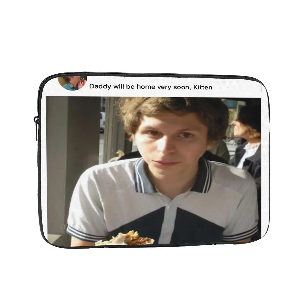 Laptop Bag Sleeve Funny College 12 13 15 17 Inch Notebook Sleeve Cover Bag Kitten Michael Cera Shockproof Case