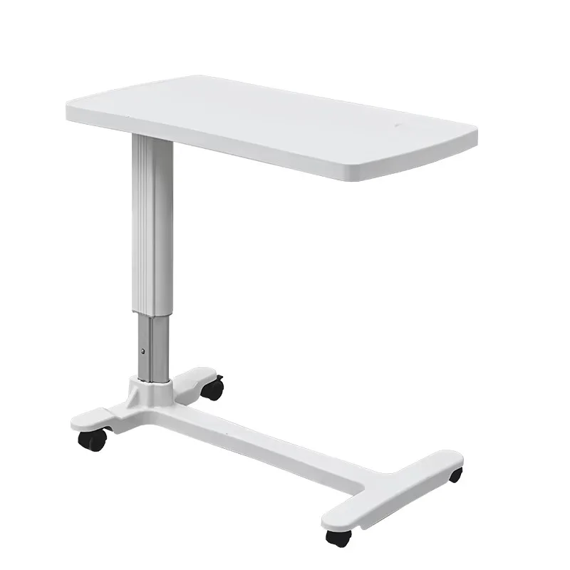طاولة السرير الطبية فوق السرير للمستشفى مع عجلات قابلة للتعديل #4