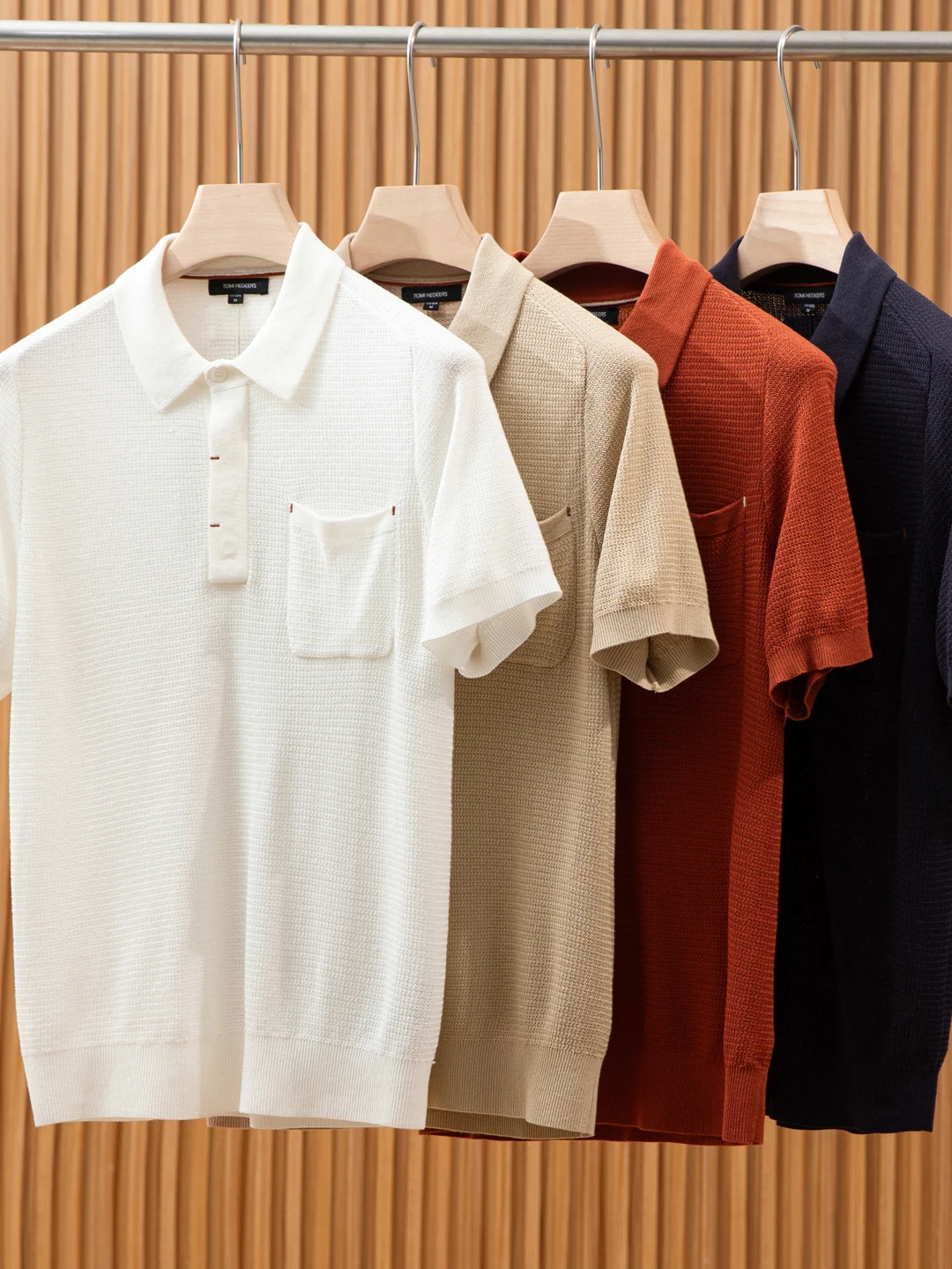 

Retro Luxury Knitted Linen T-Shirt Men's Summer Breathable Comfortable Short Sleeve Shirt Casual Fashion Urban Style