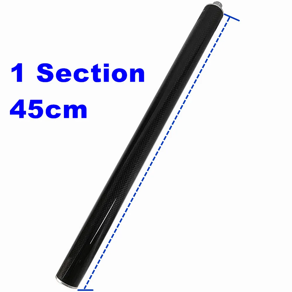 Survey pole 1 section 45cm length GPS PRISM POLE carbon fibre survey poles GNSS RTK SURVEYING TYPE poles 5/8 Thread