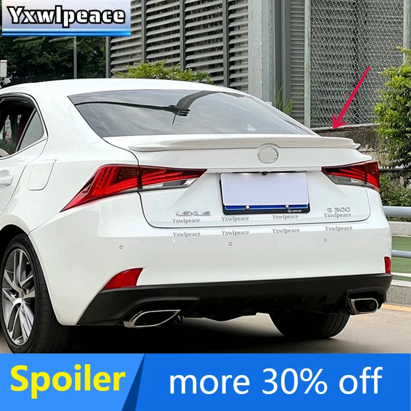 For LEXUS IS250 IS300 IS200 Spoiler 2013 2014 2015 2016 2017 ABS Plastic Primer Color Rear Trunk Lip Spoiler Car Accessories