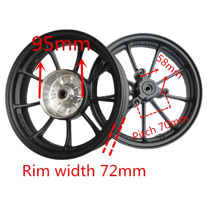 For Dio Honda Motorcycle Parts Alu Material Top Quality 10 Inch Wheels Factory Price Hot Sale view 6