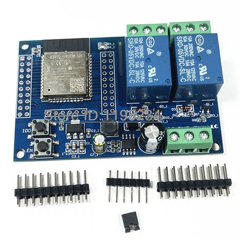 Imagem -05 - Módulo de Relé Wifi sem Fio Dual Channel Conselho de Desenvolvimento Esp32 Esp32-wroom Dc560v 5v 12v 1pc