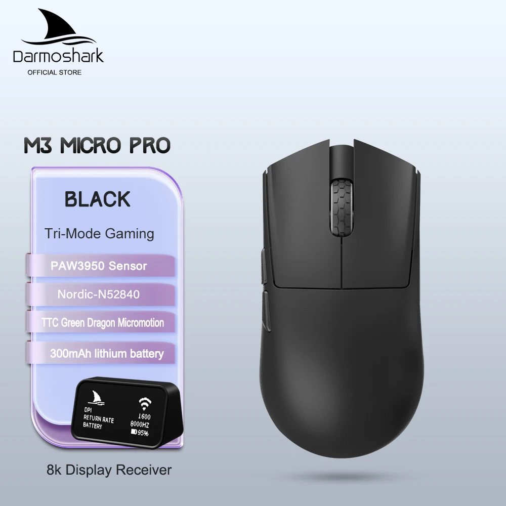 Darmoshark ゲーミングマウス M3 30000DPI ワイヤレス