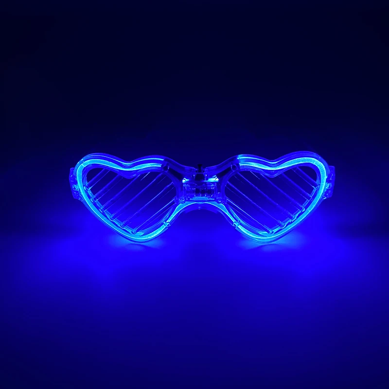 Drahtlose LED Just Married Brille Hochzeit Brautparty Gefälligkeiten Braut Brillen Set EL Herzförmige Sonnenbrille für Liebhaber Paare – Detail 12
