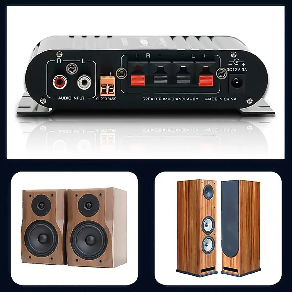 

*Great ST-838 Усилители для домашнего кинотеатра HiFi 2,1-канальный усилитель мощности Звуковой автомобильный усилитель Медиаплеер Усилитель сабвуфера Bluetooth, A