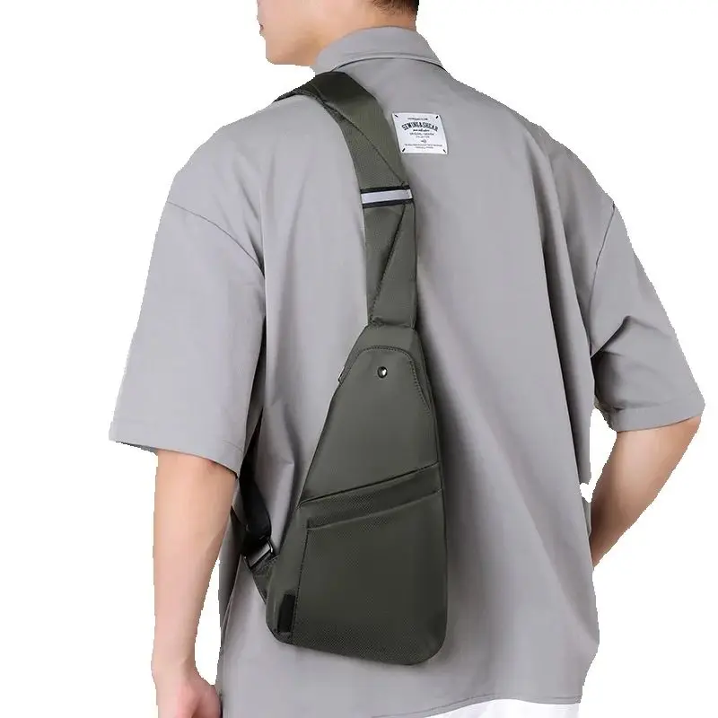

Men's Waterproof Chest Bag Skin Friendly Large Capacity Single-Shoulder Outdoor Travel Pack for Active Adventures