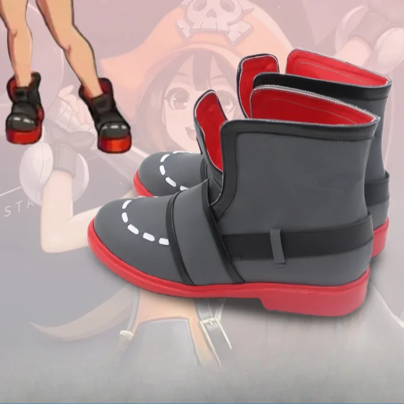 Sepatu Cosplay Anime Guilty Gear May Aksesori Halloween Dibuat sendiri memesan