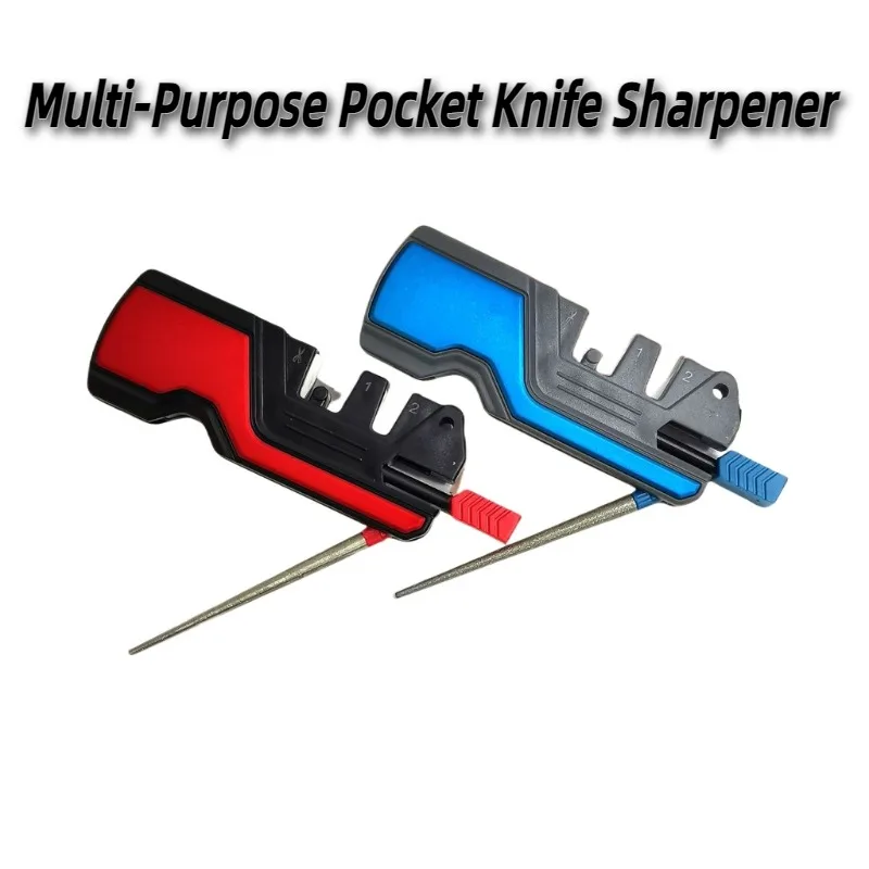 

Outdoor Pocket Knife Sharpener Camping Equipment Portable Durable Outdoor Survival Tools Multifunctional Fish Hook Sharpen Stone