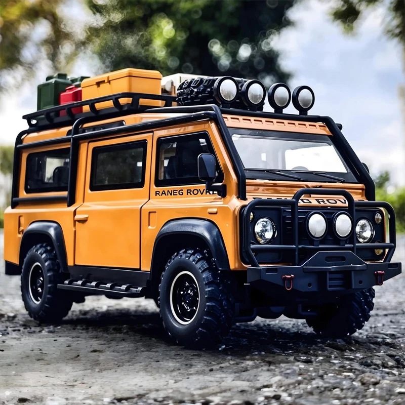 

1:32 Defender Van Off Road, литая под давлением модель автомобиля из сплава, детские игрушки, подарки на день рождения, звук, свет, выбор бойфренда