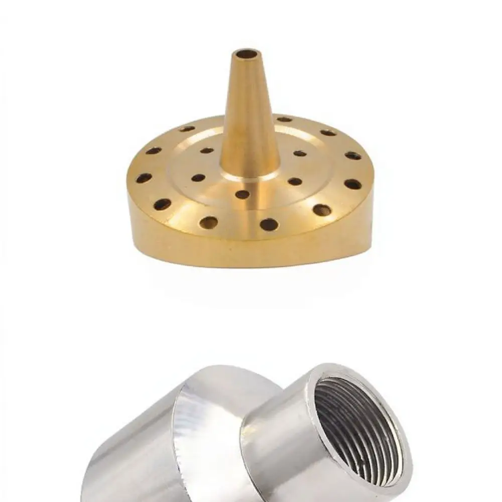 1 5 Inch Brass Fountain Nozzle Adjustable Spray Head For Pond Garden Landscape Design Mushroom Cedar Flow Water Pattern