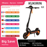 KuKirin G3 Electric Scooter 1200W Motor 52V18Ah Battery LED Touch Display E-Scooter 10 Inch off-road tubeless tires EScooters