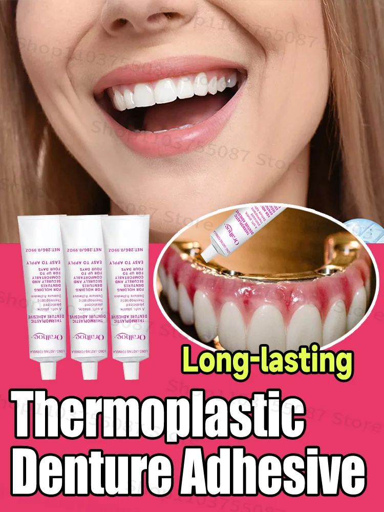 Denture Fixing Adhesive, Fix Dentures, Improve Comfort, Beautify Teeth Denture Fixing Adhesive Denture Care Products