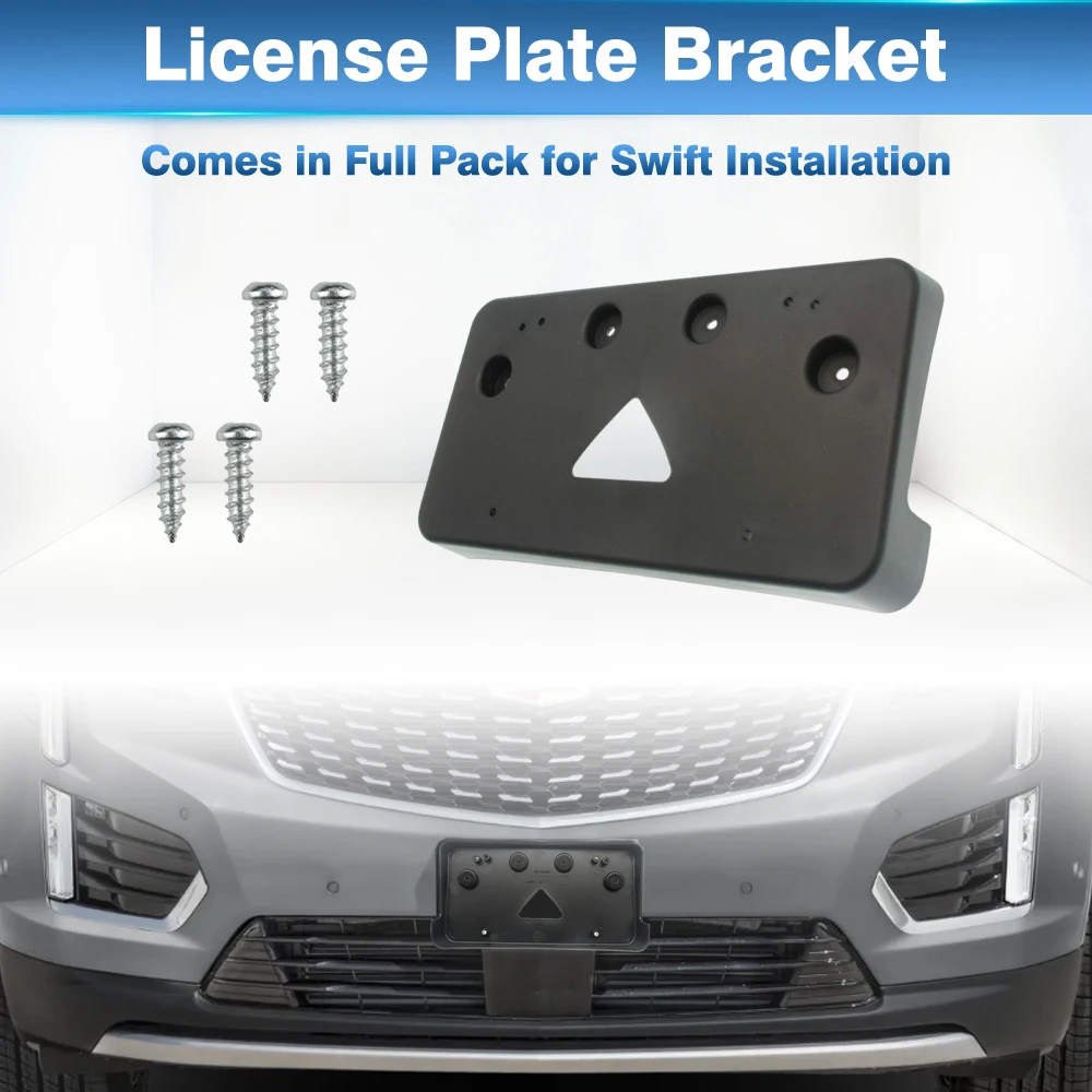 

For Cadillac XT5 2017-2025 Car Front License Plate Frame Mounting Bracket GM1068186 84284824 GM1068233 23243520 14585417