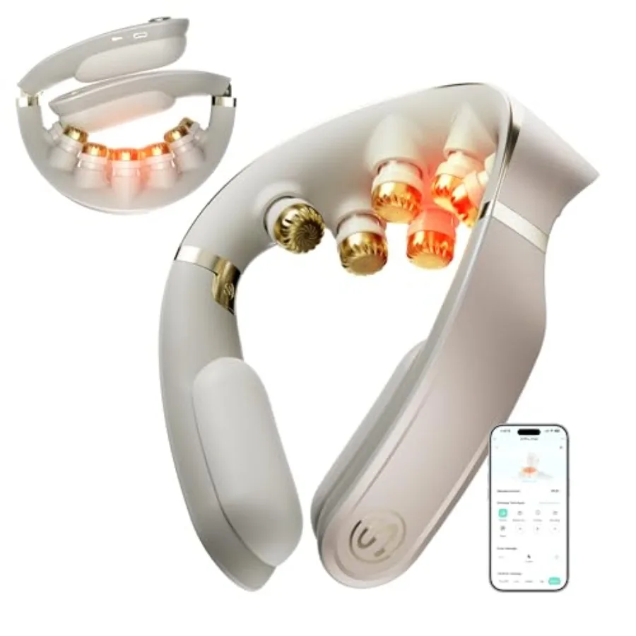 G7 Pro Fold 3.0 Nackenmassagegerät zur Schmerzlinderung Tiefengewebe-Vibration Kabelloses Reisemassagegerät Innovatives Faltbares 3D-Nackenmassagegerät