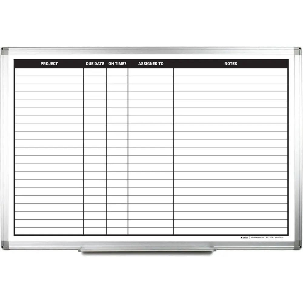 

Dry-Erase Whiteboard 36 x 24 for Project Planning