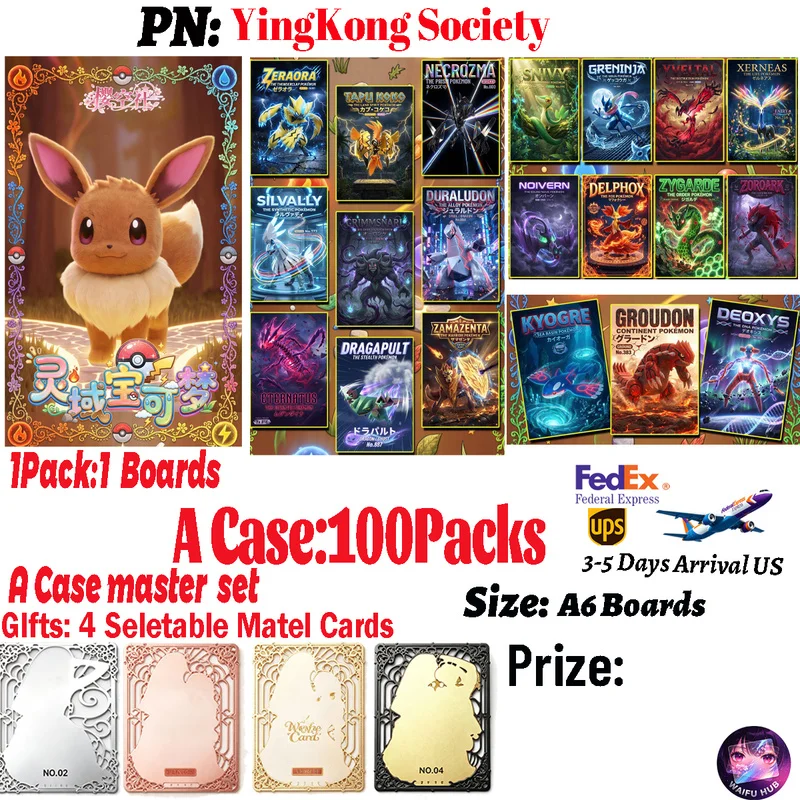 Pokémon A6 Art Board Japanese Anime Character YingKongShe Culture Collectible Cards Desktop Decoration Hobby Present Wholesale