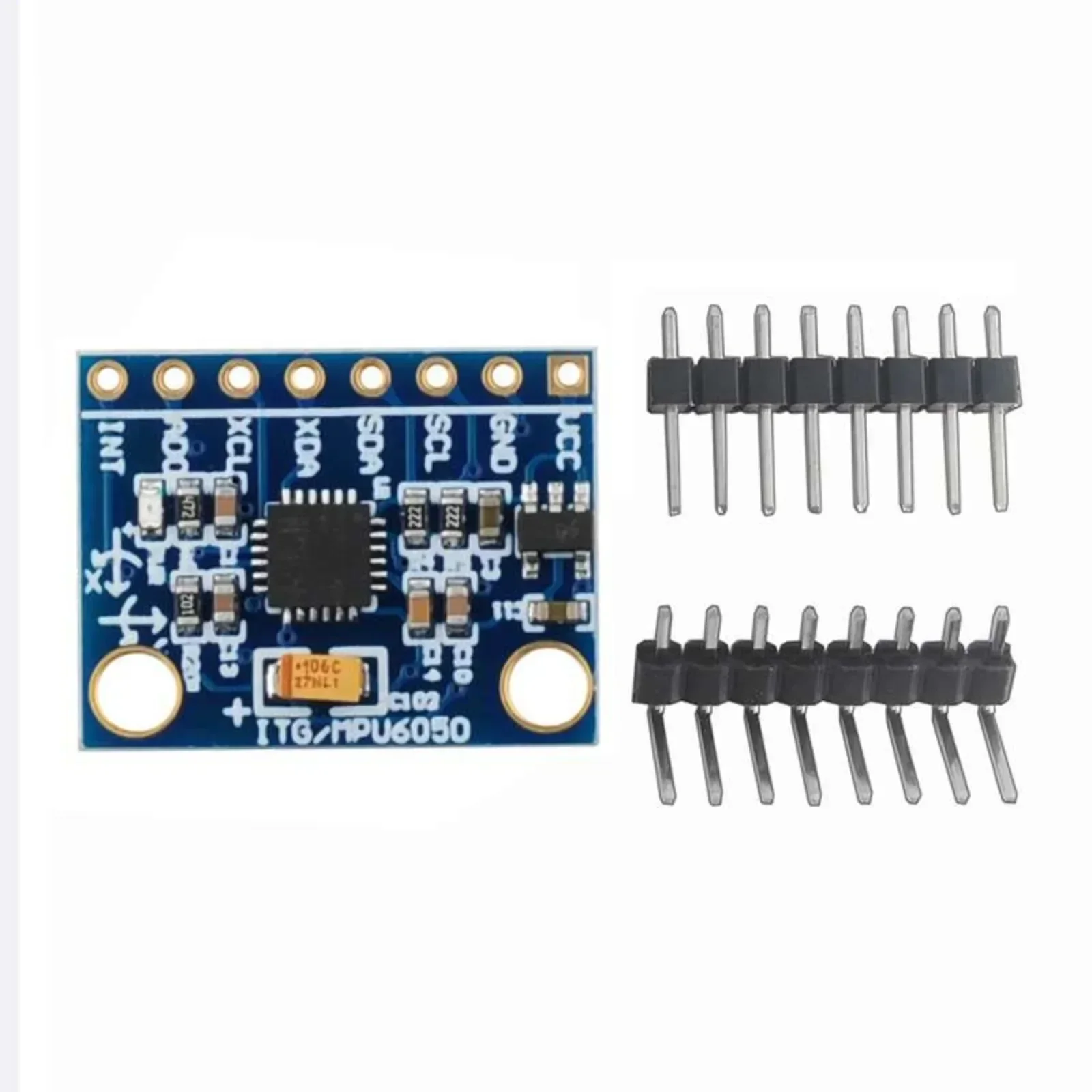

GY-521 MPU6050 6DOF IMU Breakout Board for Arduino 3V-5V Power Supply I2C Communication