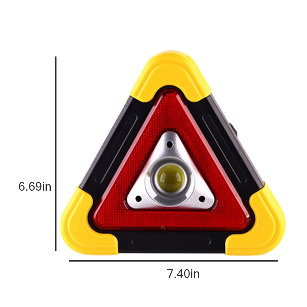 Triangle Warning Sign Triangle Car LED Work light Road Safety Emergency Breakdown Alarm lamp Portable Flashing light on hand - Image 6