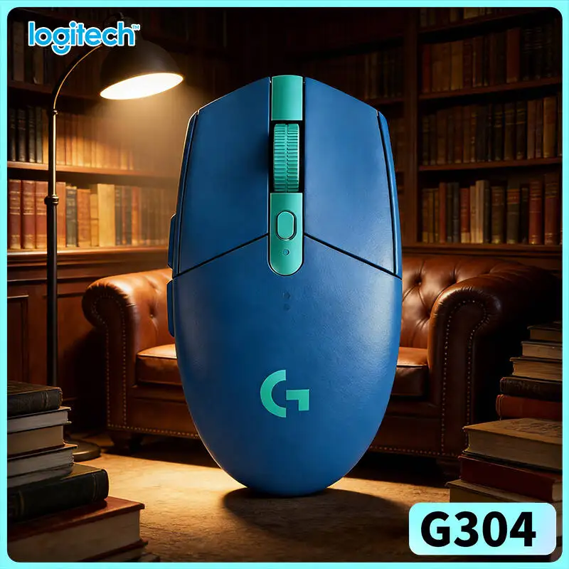 Logitech G304 Wireless Mouse LIGHTSPEED Tech 12000 DPI HERO Sensor 1ms Response 9-Month Battery School Accurate Tracking Users