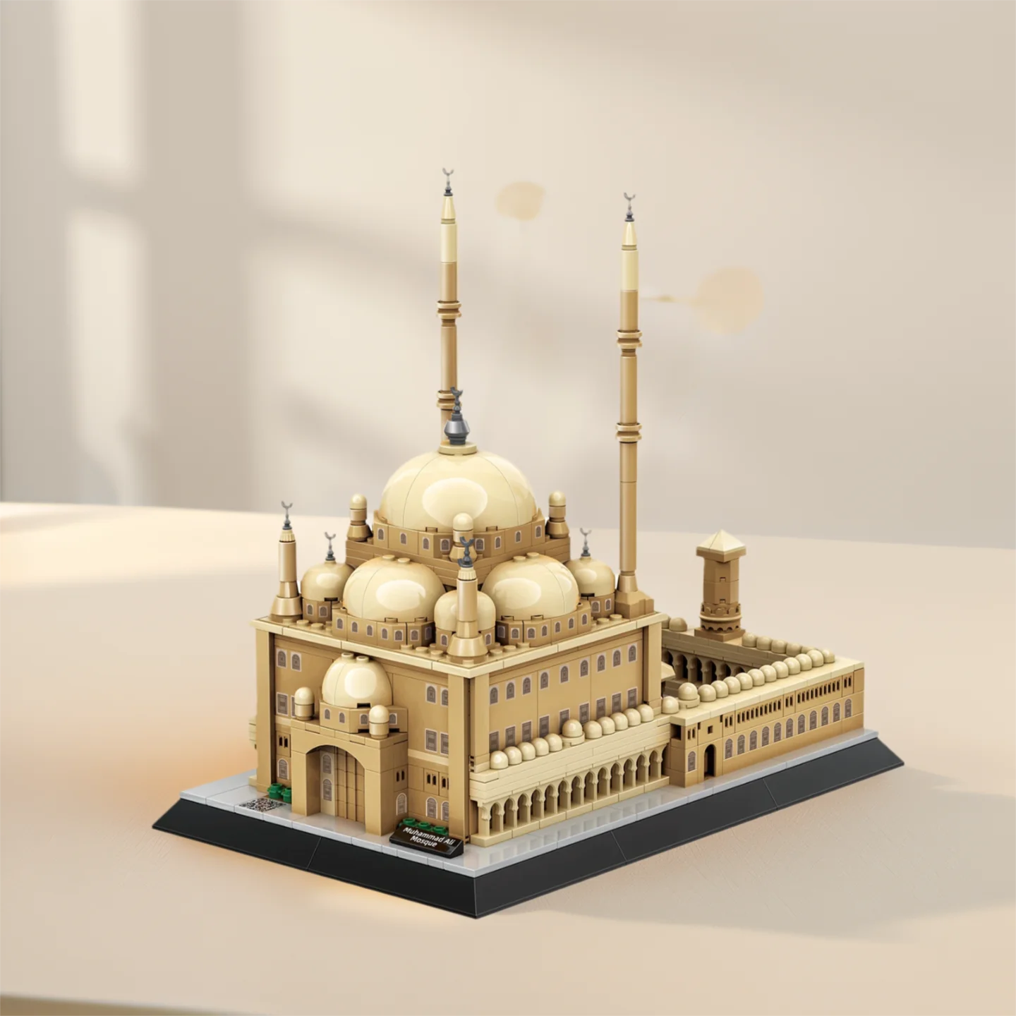 

Всемирно известная историческая архитектура, здание, кирпичная мечеть Мухаммеда Али Каиро, модель блока, игрушка для подарочной коллекции