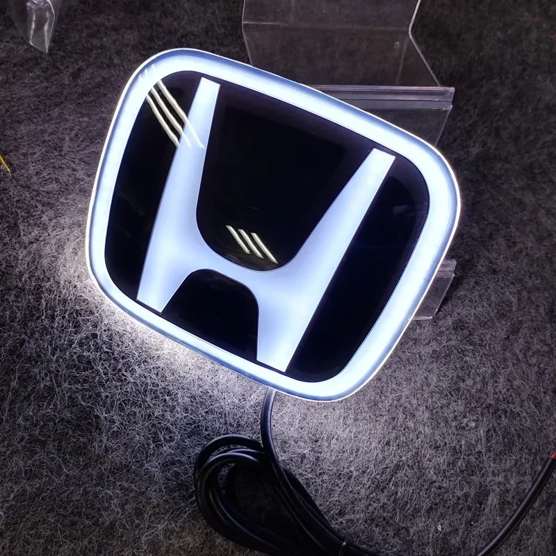 

for Honda PMMA LED Car Front Emblem Sticker Rear Trunk Light Badge Accord Civic Odyssey CRV Inspire Amaze Vezel Accessories