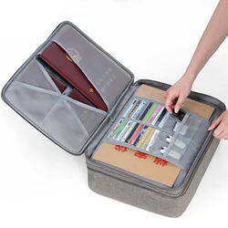 Document Storage Bag Organizer Desk Stationery Women Travel Files Card Folder Holder Tool Case Handbag Home Office Accessories