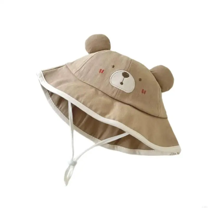 Chapeau pour bébé à large bord, casquettes pêcheur en coton, chapeau seau dessin animé pour usage