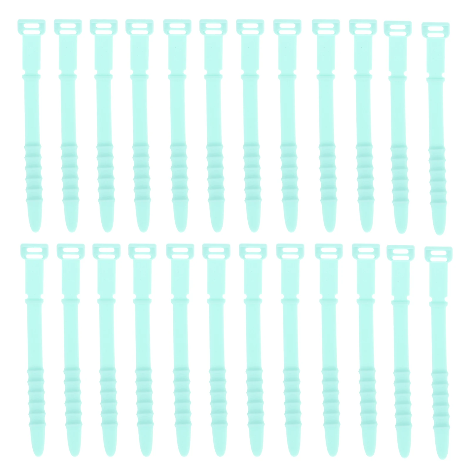 

50Pcs Silicone Wire Organizer Cable Tie Durable Cord Wrap for Charging USB Data Cable Management Cord Organizer