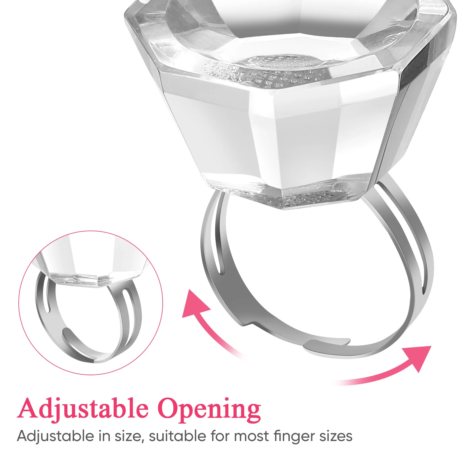 1Pcs Color Ring Cup Lightweight Eyelash Makeup Tool Pigment Tray Portable Tattoo Remover Primer