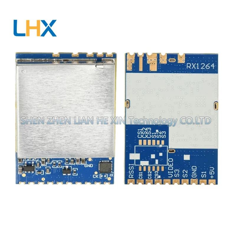 

RX1264 wireless FPV video transmission module DC5V FM video receiving module audio and video transmission 1.2G/1.3G