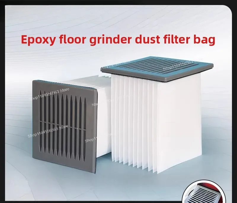 Epoxy Floor Grinder Filter Cartridges, Square Dust Filter Bags for Industrial Cement Grinding Machines