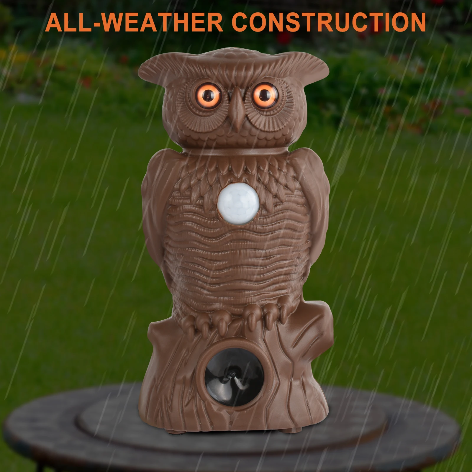 

Hot Sale Garden Statues Rotating Bird Repellent Fake Owl Decoy Bird Scarer For Pest Control Scarecrow Garden Yard Decoration