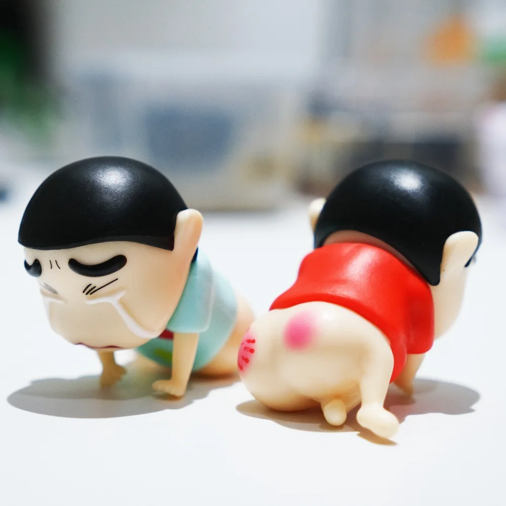 

7cm Anime Crayon Shin-chan kawaii cry posture Action Figure PVC Model Toys doll Car ornaments Collection Gifts