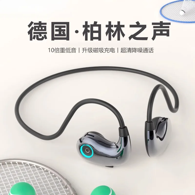 Wireless bluetooth headset air conduction non-in-ear movement super long battery life general words color bone conduction