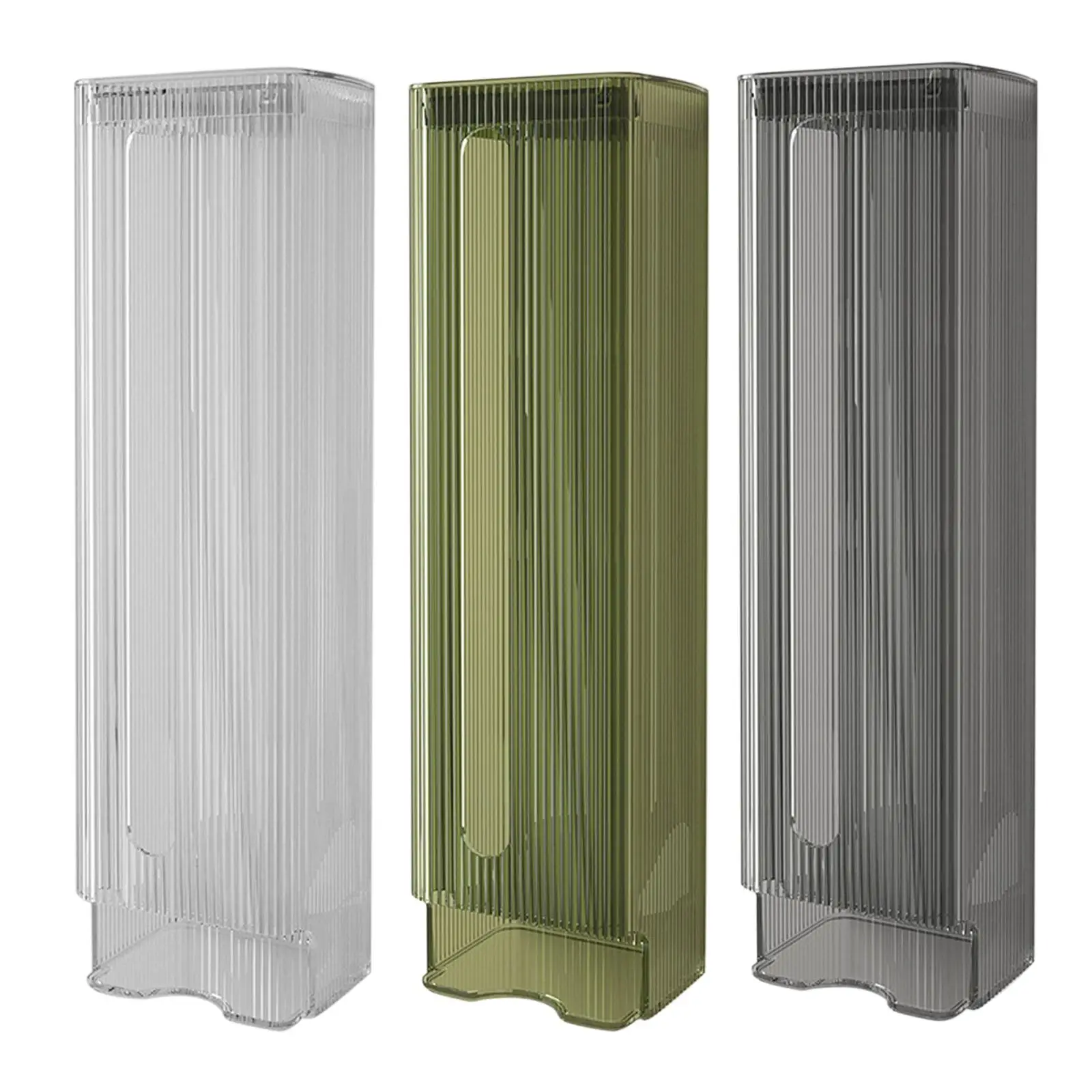 Wall Mounted Garbage Bag Holder Organizer for Bathrooms Sturdy Rounded Edges Simple Installation Multifunctional 12.6x3.5x3inch