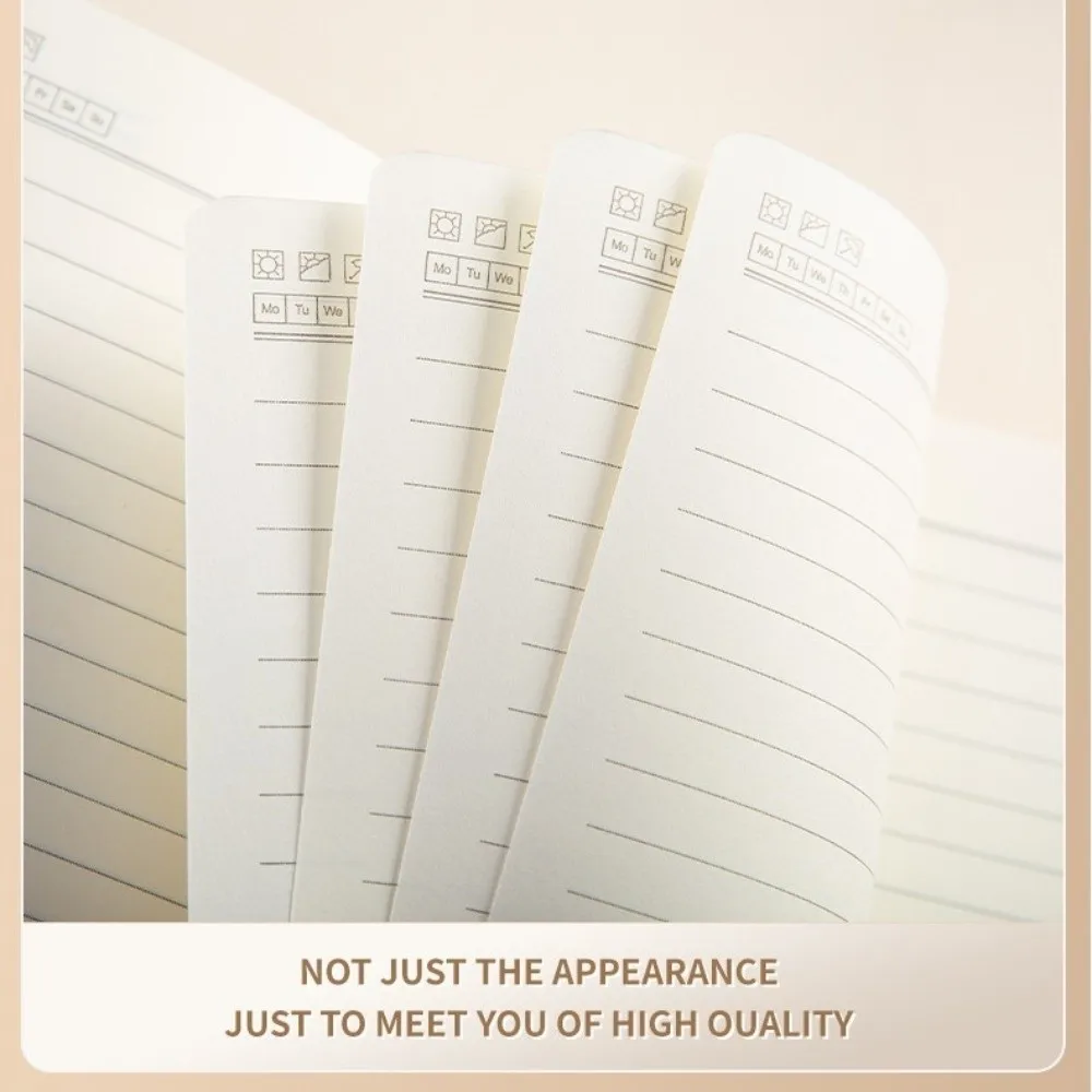 Cute Floral Flower Notebook PU Leather Stationary Office Journal Diary Notepad Thickened Wear-resistant Class lined NoteBook