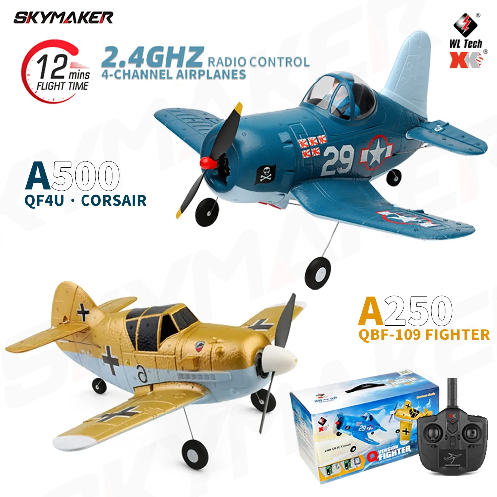 WLtoys RC Plane A500 A250 Glider EPP Airplane 4CH 3D/6G 6-Axis Gyro Flying Remote Control Electric Model Plane Toys for Children